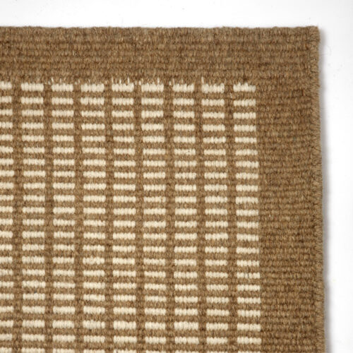 Løst kelim tæppe Luxor dark beige white