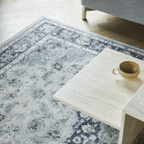 Løst WIlton tæppe Oriental Nain vintage blå